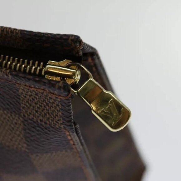LOUIS VUITTON Damier Ebene Poche Toilette 26 Pouch N47543 LV Auth - Picture 6 of 16
